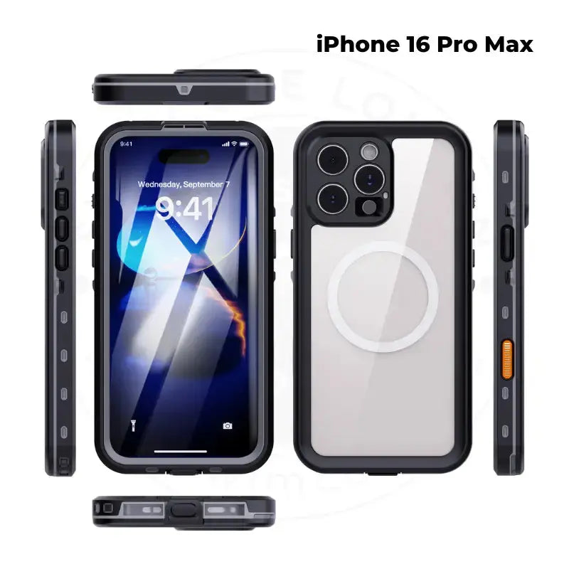 Waterproof iPhone 16 Case for iPhone 16/16 Plus/Pro/Pro Max - Shockproof & Dustproof Protection for Outdoor Activities, Swimming & Daily Use
