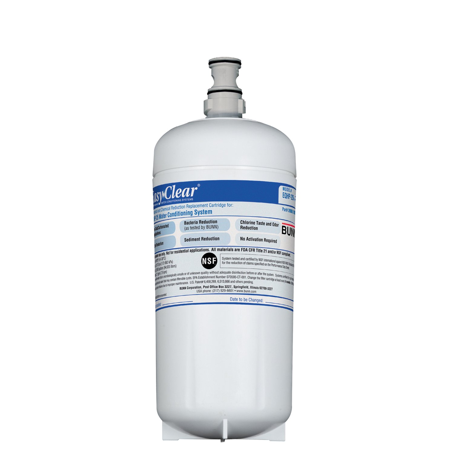 BUNN White Water Filter Replacement Cartridge for Coffee Makers & Appliances - Compatible with BUNN Coffee Brewers, Home & Office Use