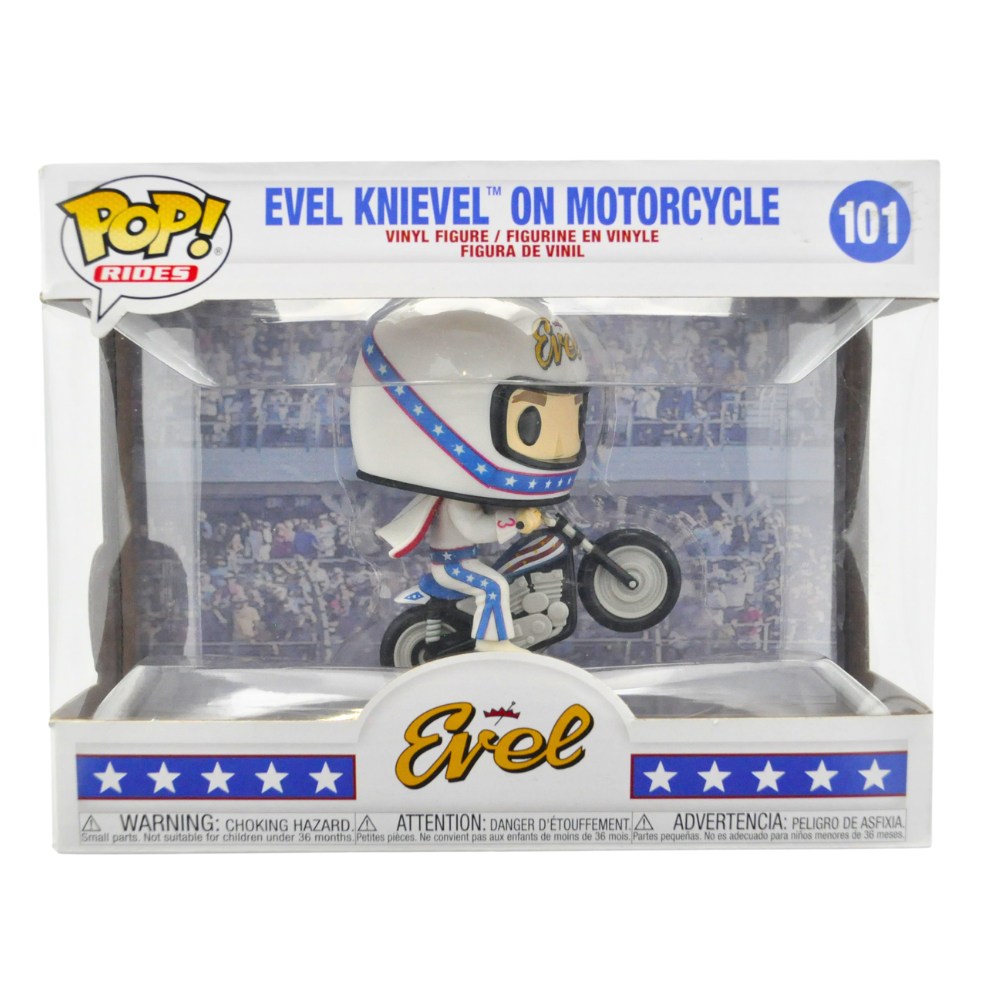 Funko Pop! Evel Knievel on Motorcycle Collectible Figure - Limited Edition Vinyl Toy for Action Figure Collectors - Perfect for Display, Gift Giving, and Motorcycle Enthusiasts