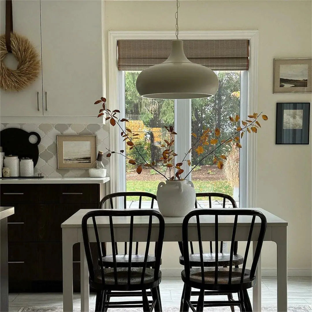Natural Flax Bamboo Woven Window Shade - Light Gray Brown for Living Room & Bedroom Blackout Privacy