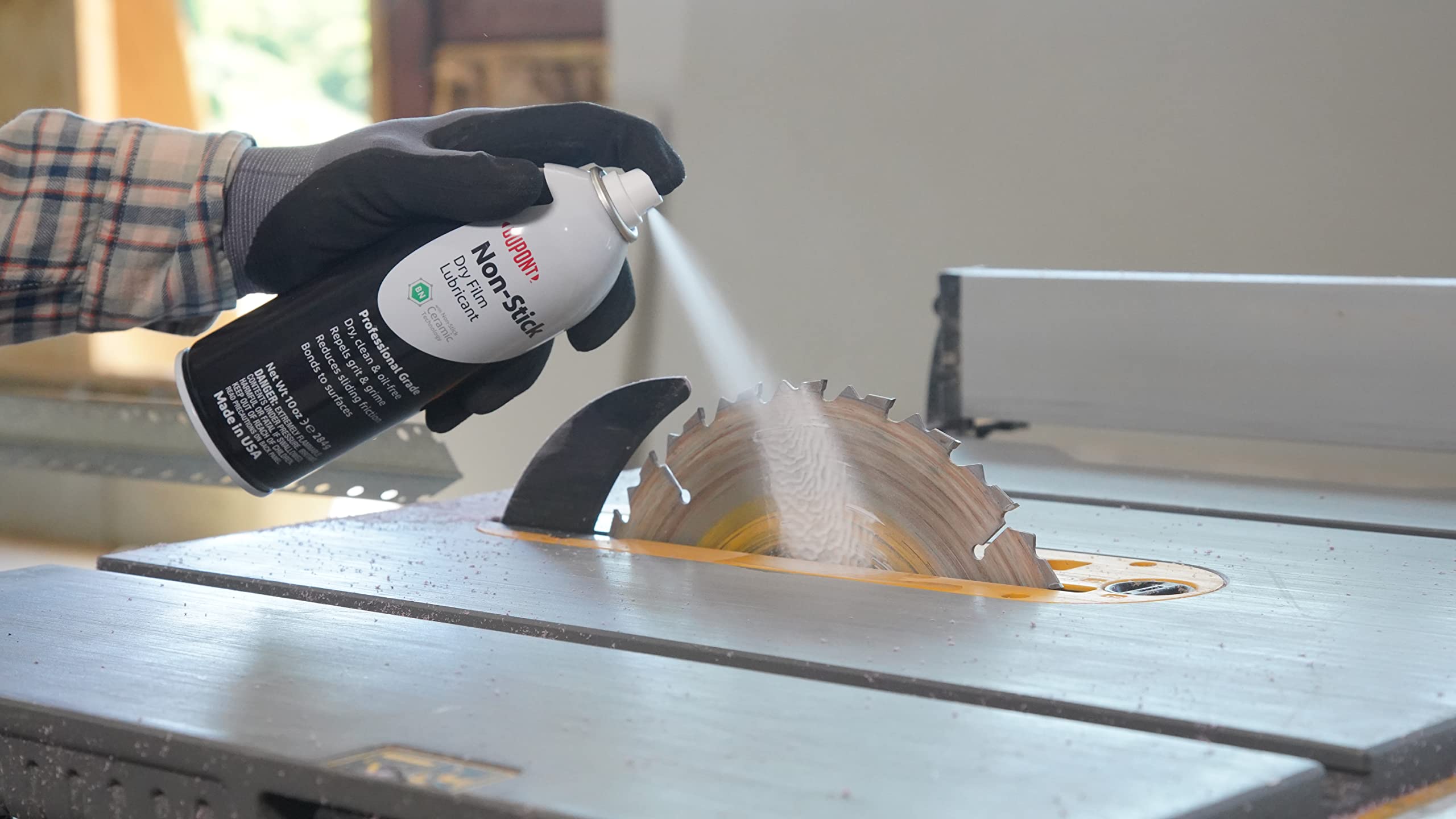 DuPont Teflon Silicone Lubricant Aerosol Spray - High Performance Dry Lubricant for Automotive, Industrial & Household Use - Prevents Squeaks, Protects Metal & Plastic - Ideal for Door Hinges, Bike Chains & Power Tools