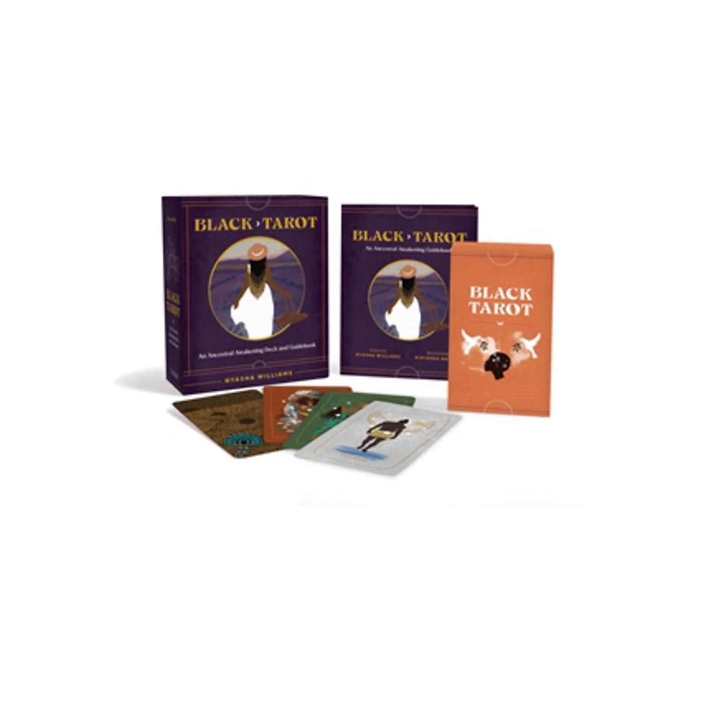 Black Tarot Cards Deck - Premium 78-Card Set for Divination, Fortune Telling & Spiritual Guidance | Perfect for Beginners & Professional Readers