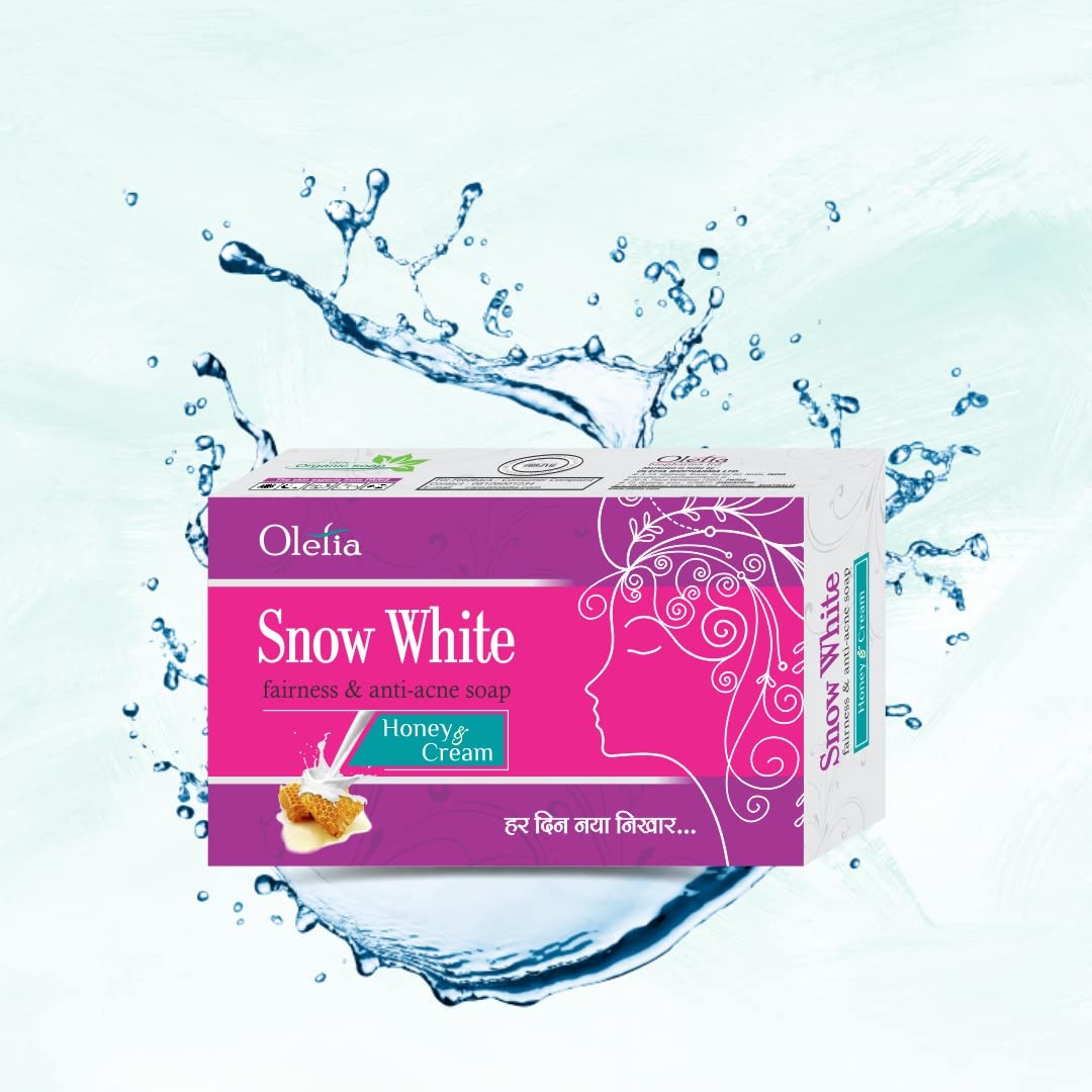 Snow White Soap Bar (3-Pack) - Brightening, Acne Treatment, Dark Circle & Blemish Remover for Clear Skin | Anti-Aging & Stretch Mark Care | Perfect for Daily Skincare Routine & Gift Sets