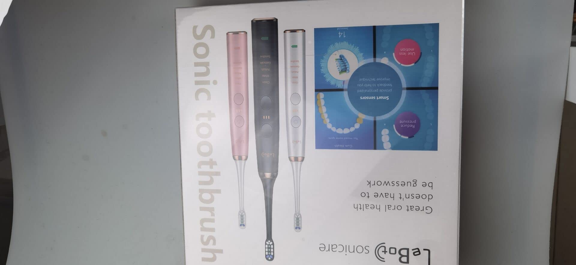 Rechargeable Electric Toothbrush for Adults - High Power Sonic Toothbrush with 5 Cleaning Modes, Whitening & Gum Care - Blue | Perfect for Travel, Home & Daily Oral Hygiene Routine