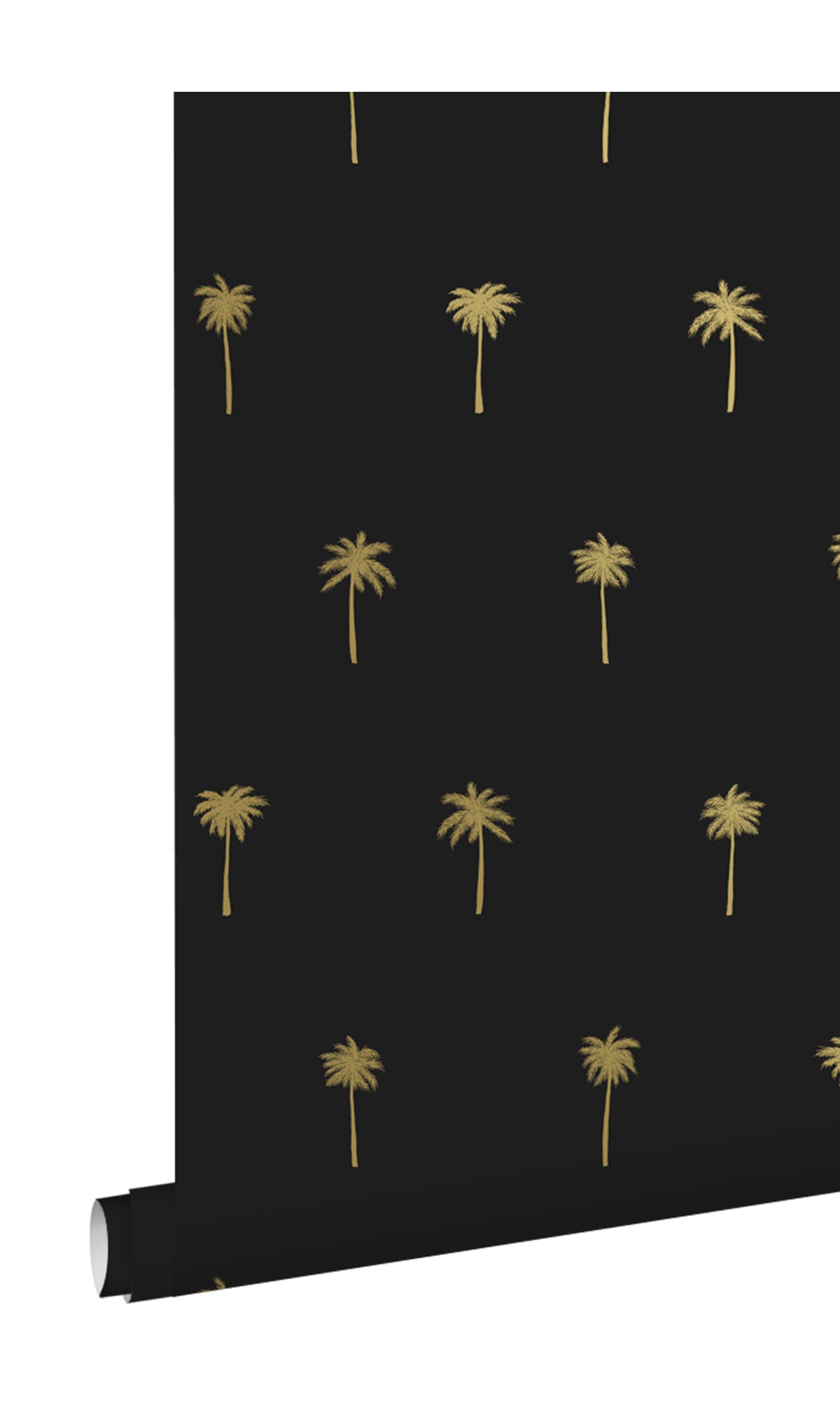 Black and Gold Palm Trees Wallpaper R9383 - Tropical Peel and Stick Removable Wallpaper for Bedroom, Living Room, Bathroom Decor