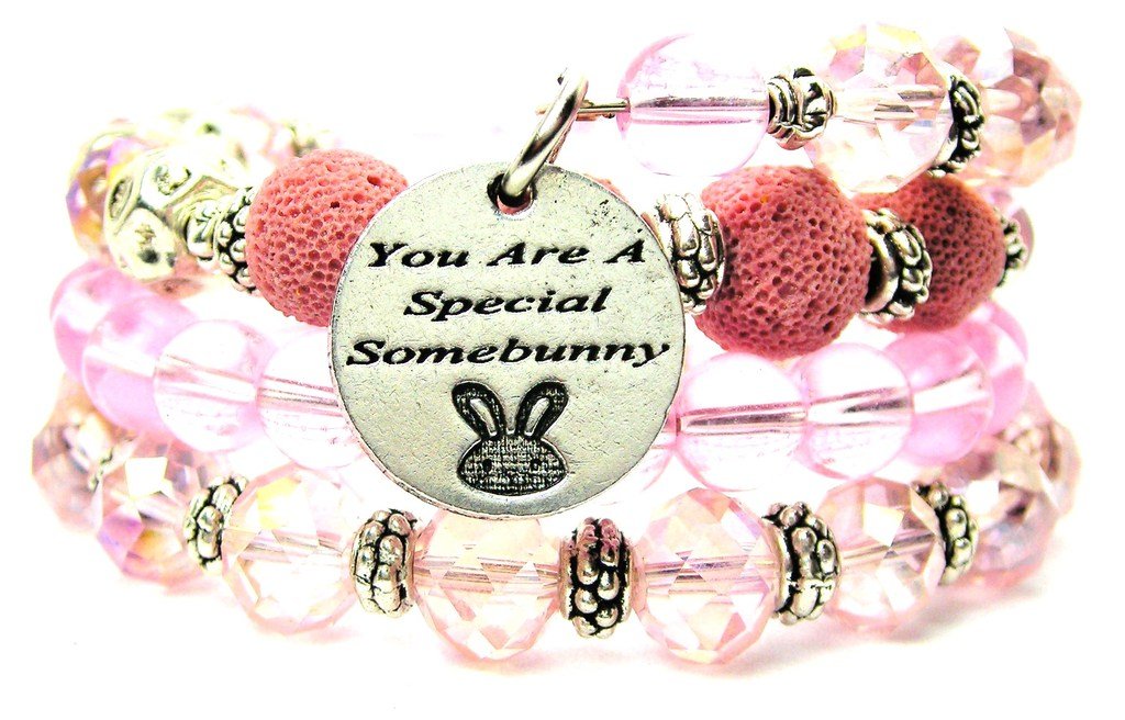 Special Somebunny Multi-Wrap Scarf in Rose Pink - Perfect for Easter Gifts, Spring Fashion Accessories & Cozy Outfits