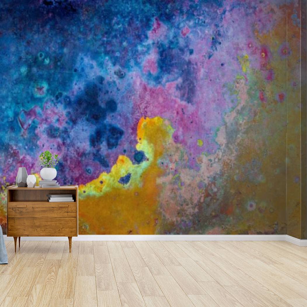 Vintage Oxidized Copper Texture Peel & Stick Wallpaper - Self-Adhesive Canvas Wall Mural, Wall Decal for Living Room, Bedroom, Office | Easy Home Decor Upgrade for Modern & Industrial Spaces