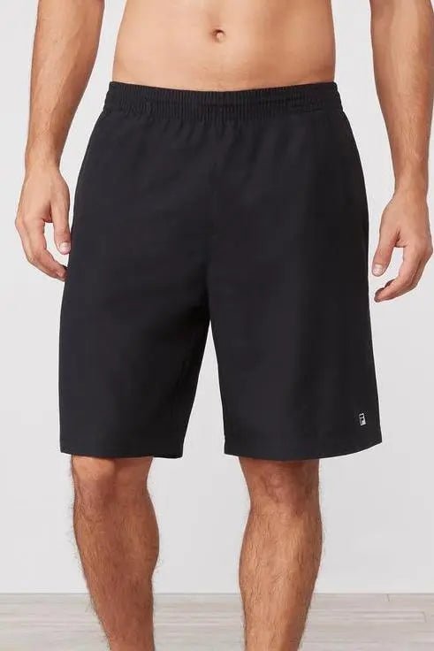 Fila Fundamental Tour Tennis Shorts for Men - Black | Comfortable & Breathable Athletic Shorts for Tennis, Running, Gym & Casual Wear