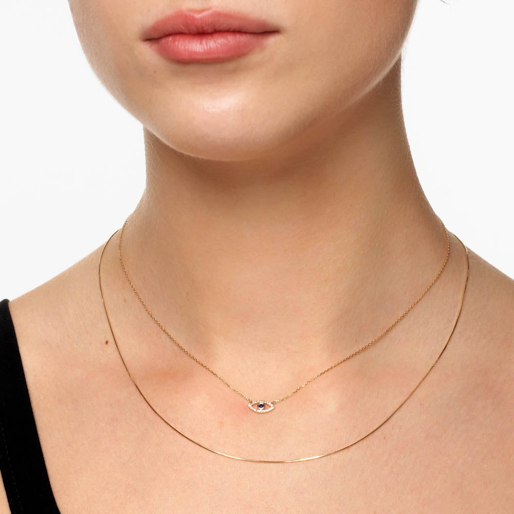 10k Gold Fine Snake Chain Necklace - Elegant & Dainty Jewelry for Women, Perfect for Layering, Everyday Wear & Special Occasions