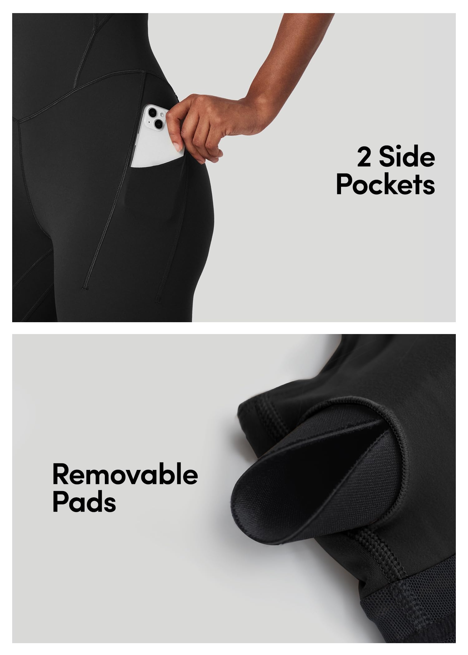 IUGA One Piece Jumpsuits for Women - Tummy Control Athletic Romper with Built-in Bras | Workout, Yoga & Running Outfit | Comfortable Bodycon Jumpsuit for Gym & Casual Wear