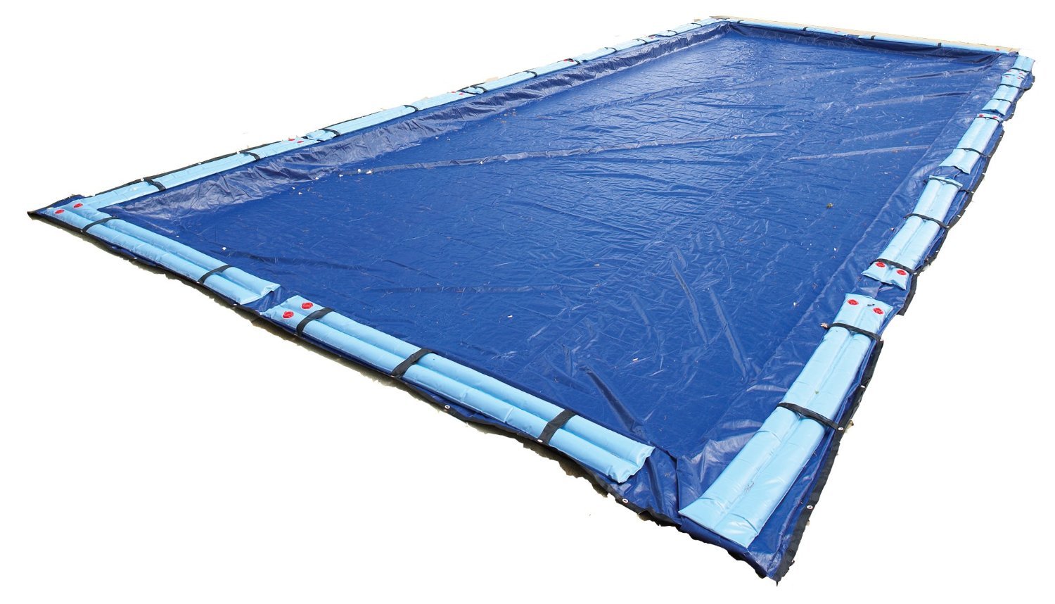 16x32ft Heavy Duty Rectangle Inground Pool Cover - 15-Year Warranty, Includes Cover Tubes | Winter Protection for Swimming Pools, Safety Cover for Family Backyard