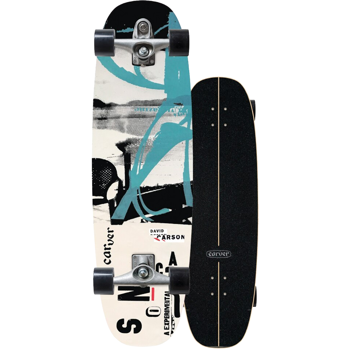 Carson Proteus 33 Surfskate C7 Complete Skateboard - Premium Cruiser for Surf Training & Street Carving | Perfect for Adults & Teens at Beach, Park & Urban Commuting