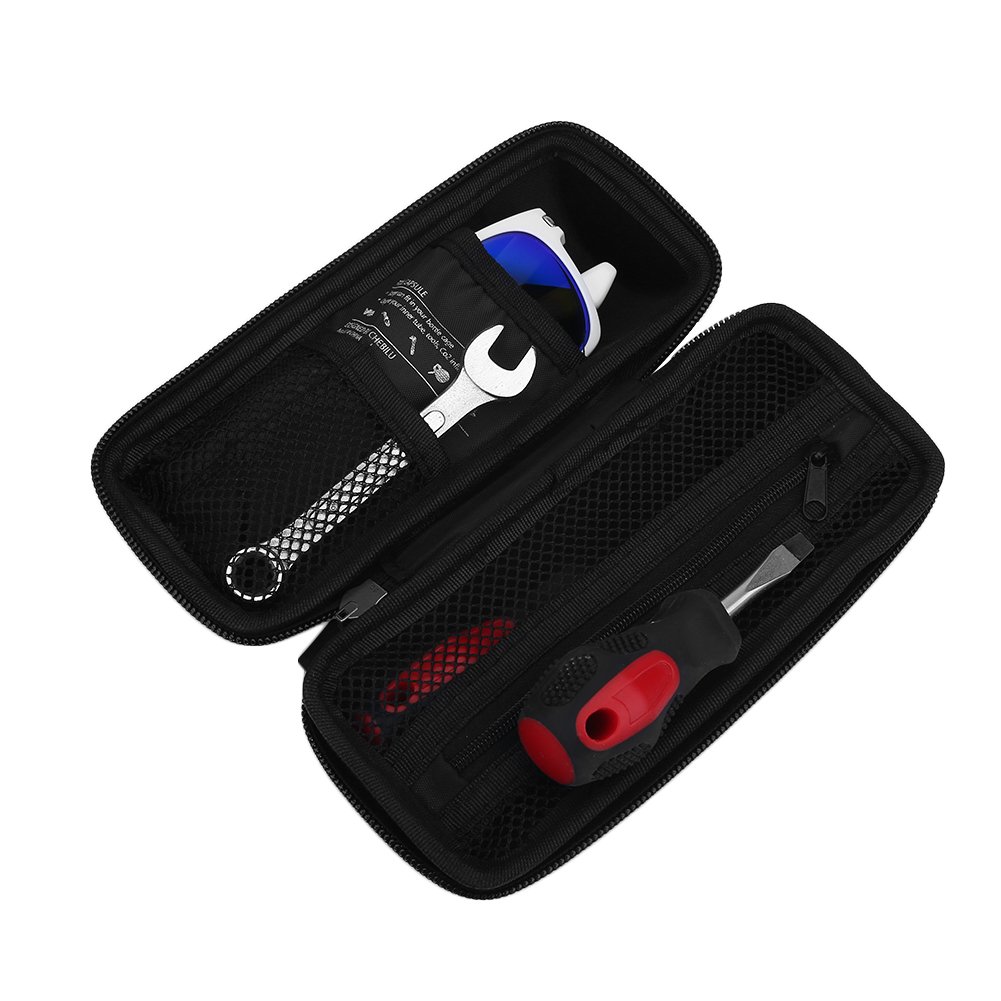 **Waterproof Bike Bottle Cage Tool Bag - Portable Repair Kit for Outdoor Cycling & Maintenance - Durable Storage Pouch for Water Bottle Holder & Sports Tools (Black)**    *Perfect for cycling trips, mountain biking, road repairs, and outdoor adventures.*