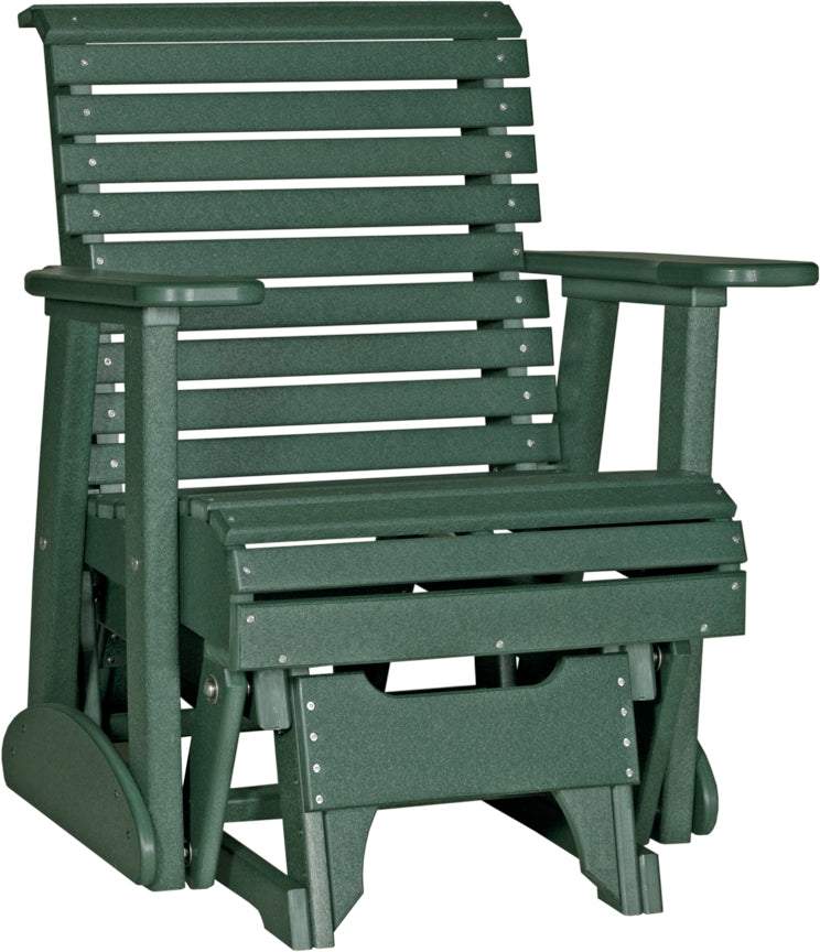 LuxCraft 2-Foot Plain Glider Rocking Chair - Comfortable Nursery Glider for Baby Room, Living Room & Bedroom Relaxation