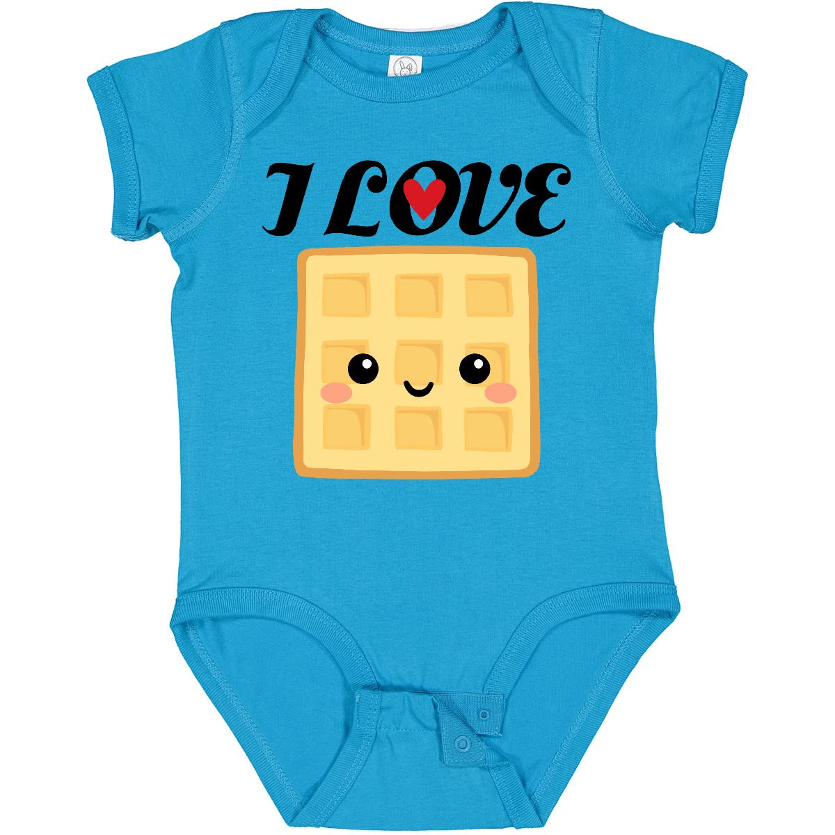 Inktastic Waffle Lover I Love Waffles Baby Bodysuit - Cute Outfit for Breakfast & Brunch Lovers - Perfect Gift for Newborns & Infants
