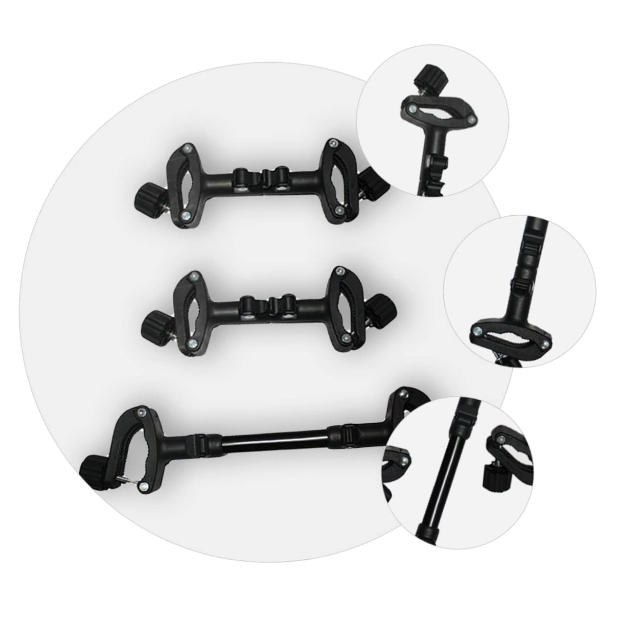 Durable Stroller Connector for Twin Baby Strollers - Quick Install & Detachable Accessory with Sturdy Iron-Plastic Construction | Perfect for Travel, Shopping & Outdoor Activities with Twins