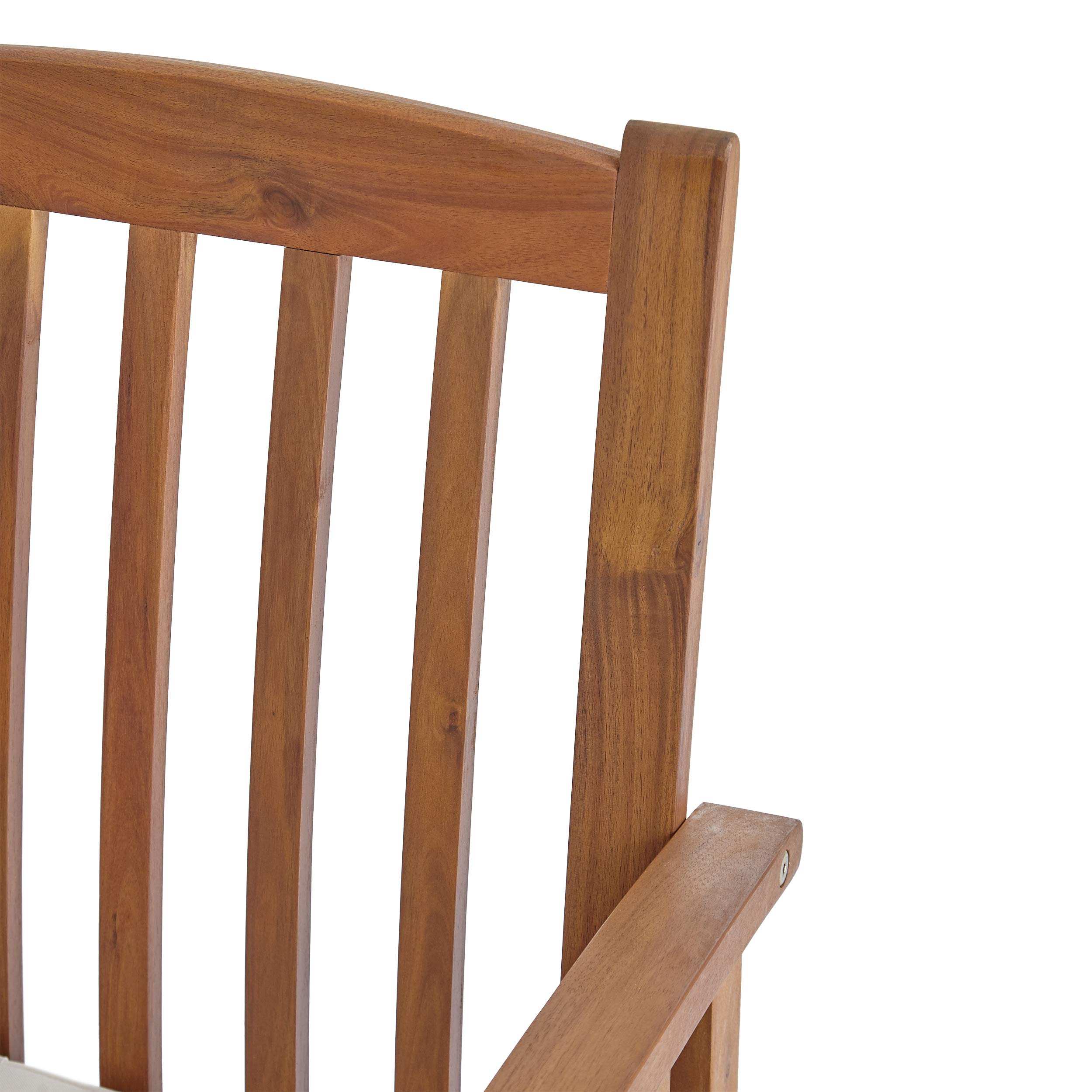 GDFStudio Acacia Wood 2-Person Patio Dining Set with 28