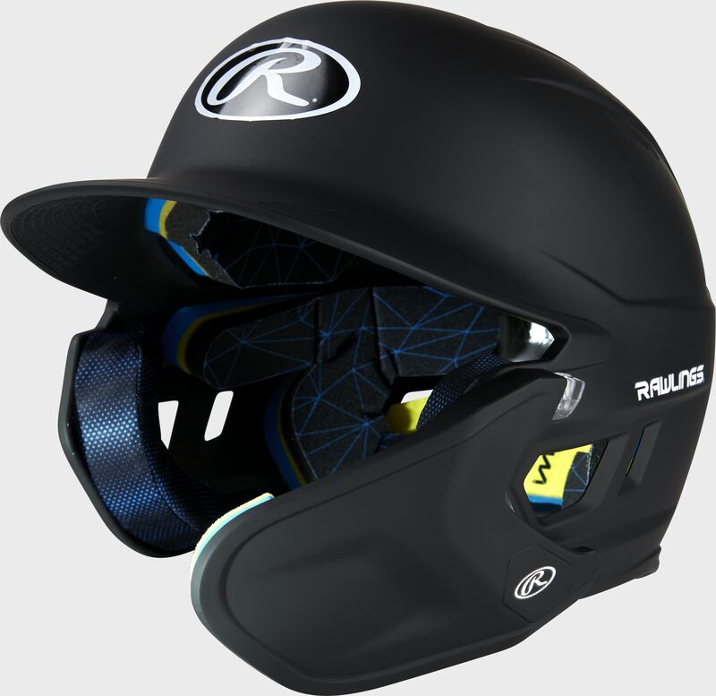 Rawlings MACH Matte Black Baseball Helmet with Adjustable Face Guard - Perfect for Youth & Adult Baseball, Softball, and Training Practice