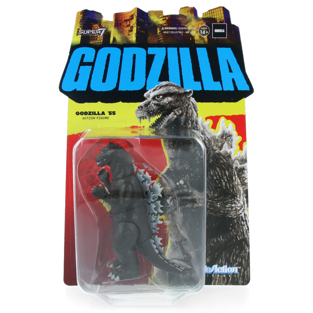 Godzilla '55 (Greyscale) Toho ReAction Figures Wave 5 - Vintage Japanese Kaiju Collectible for Display & Gifts - Perfect for Movie Fans & Pop Culture Collectors