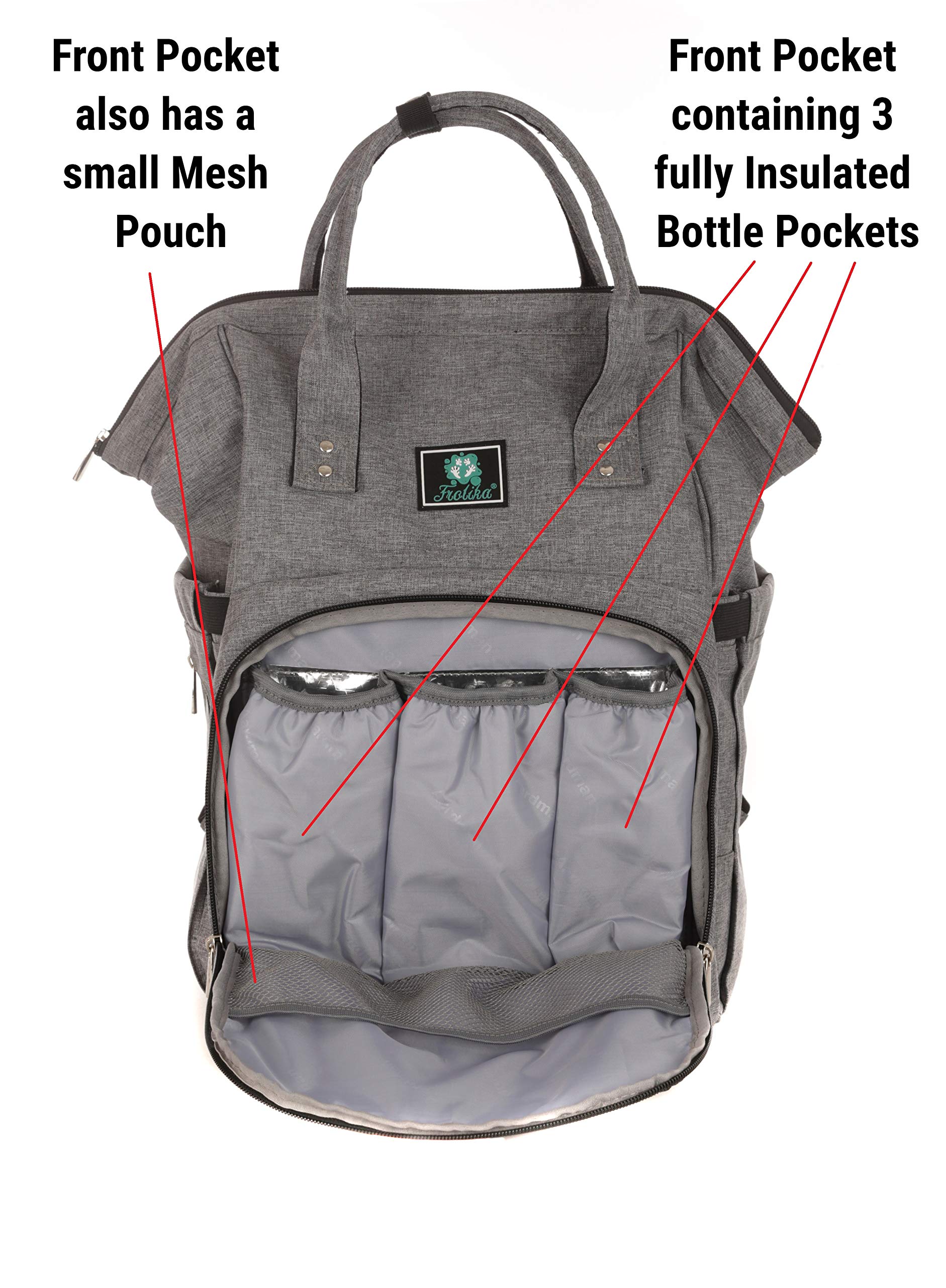 **Baby Diaper Bag Backpack with Changing Pad - Waterproof Travel Diaper Bag for Parents, Pacifier Holder & Organizer - Perfect for Newborn Essentials, Camping, Baby Shower Gifts & On-the-Go Parents**