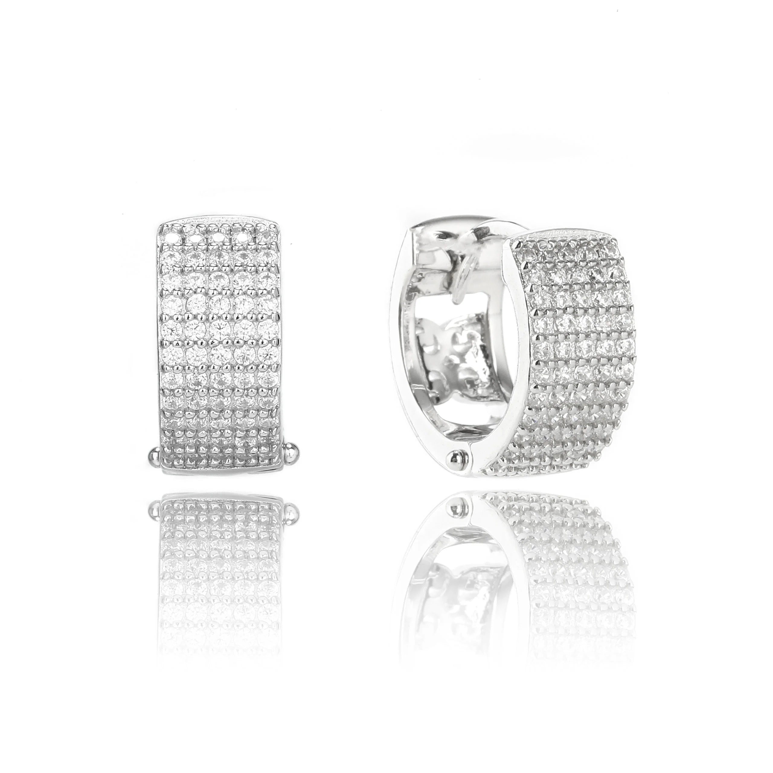 Georgini Sterling Silver Goddess Hoop Earrings for Women - Elegant 925 Silver Jewelry Gift for Her - Perfect for Parties, Weddings & Everyday Wear