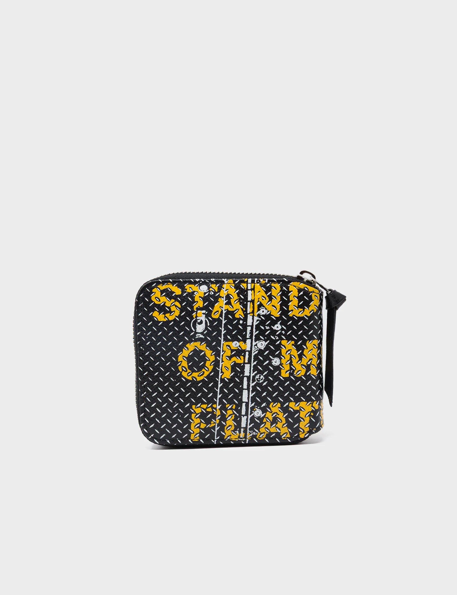 Fedor Black Leather Wallet for Men - RFID Blocking Metal Platform Print - Stylish Slim Bifold Wallet for Everyday Use & Travel