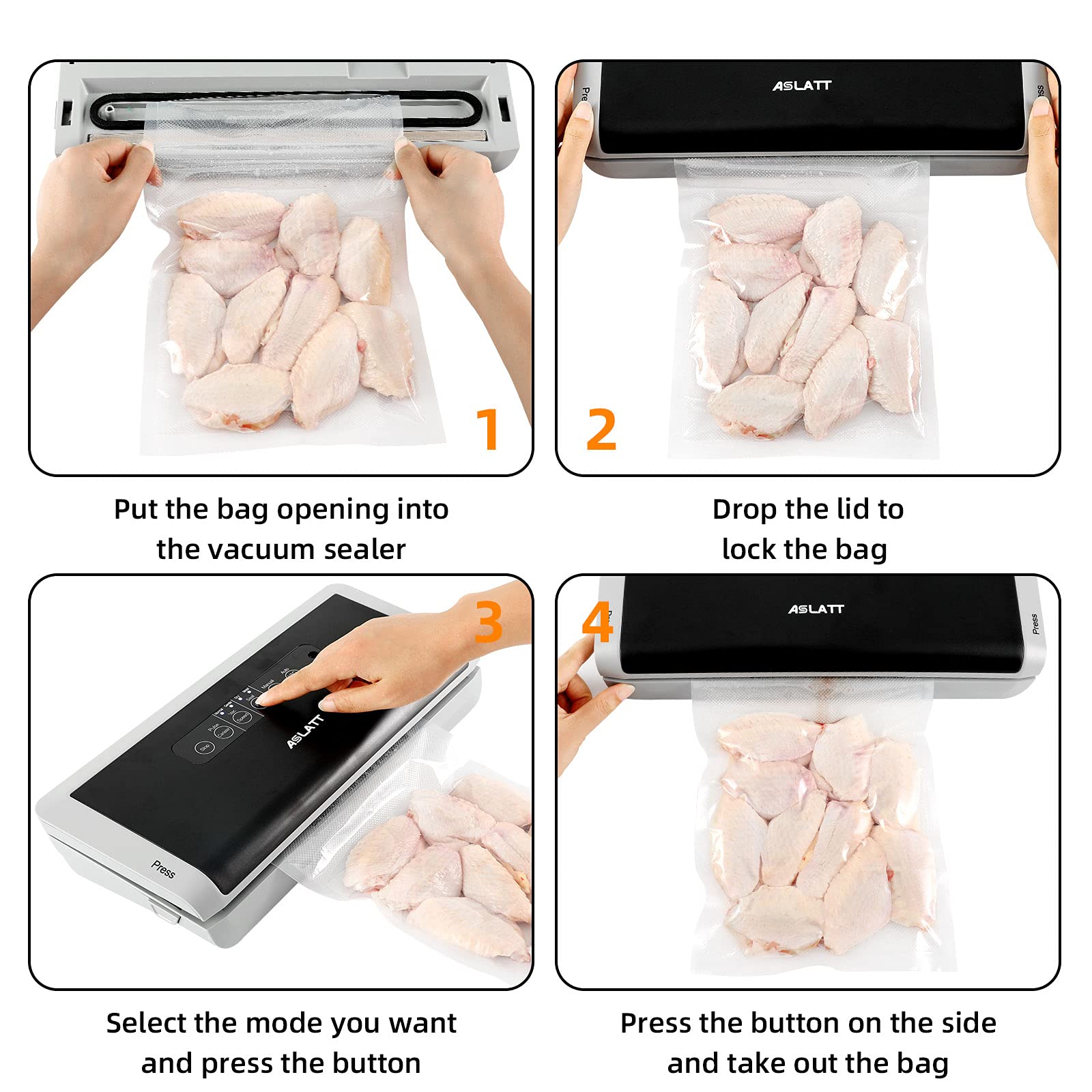 **5-in-1 Automatic Vacuum Sealer Machine for Food Preservation – Includes 20 Vacuum Bags, Cutter & Dry/Moist Modes – Perfect for Meal Prep, Sous Vide & Long-Term Storage**