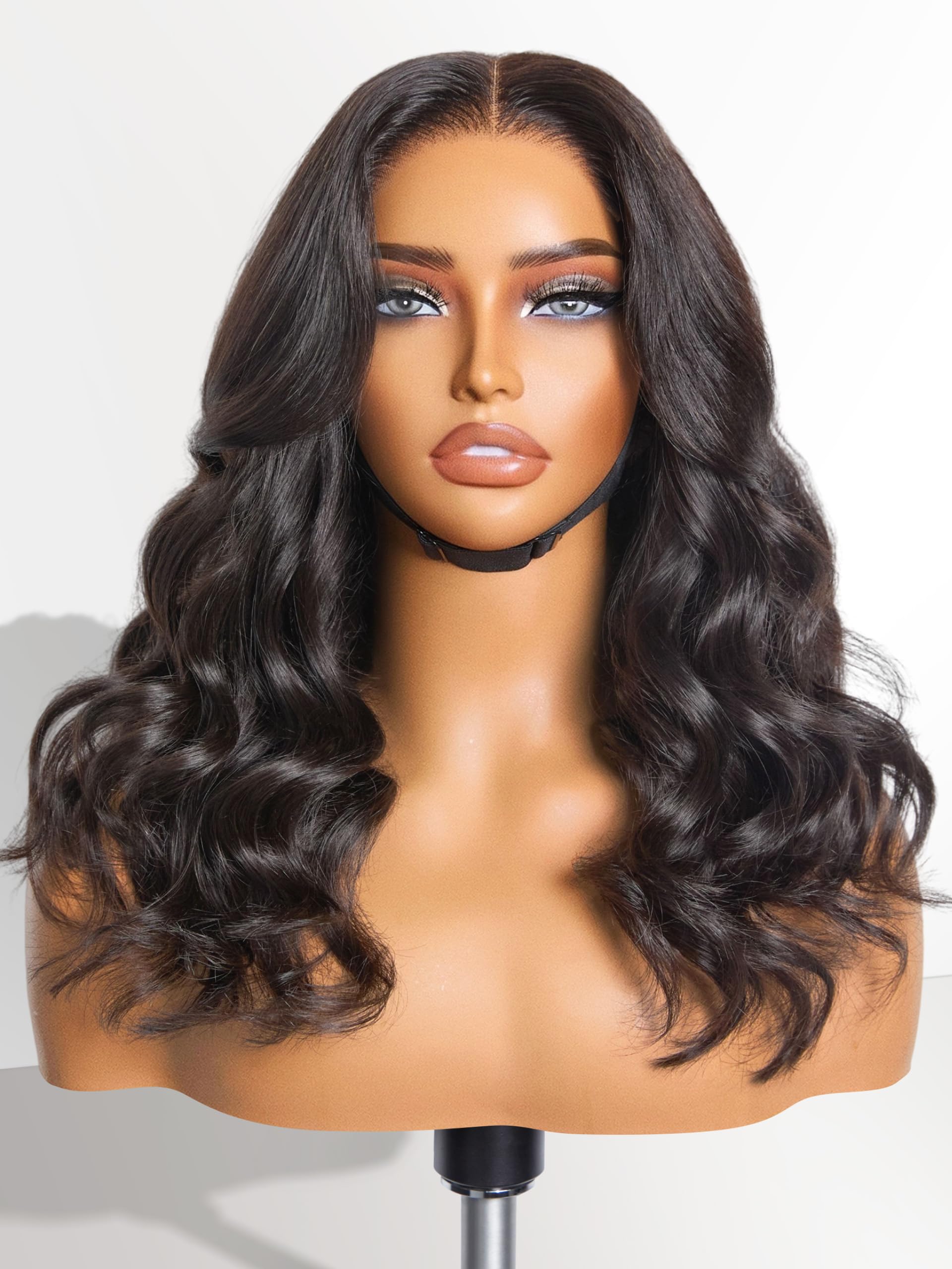 LUVME HAIR 5x5 Lace Closure Wigs Human Hair 16 Inch - Glueless Loose Wave Lace Front Wig for Women | Perfect for Daily Wear, Parties & Special Occasions