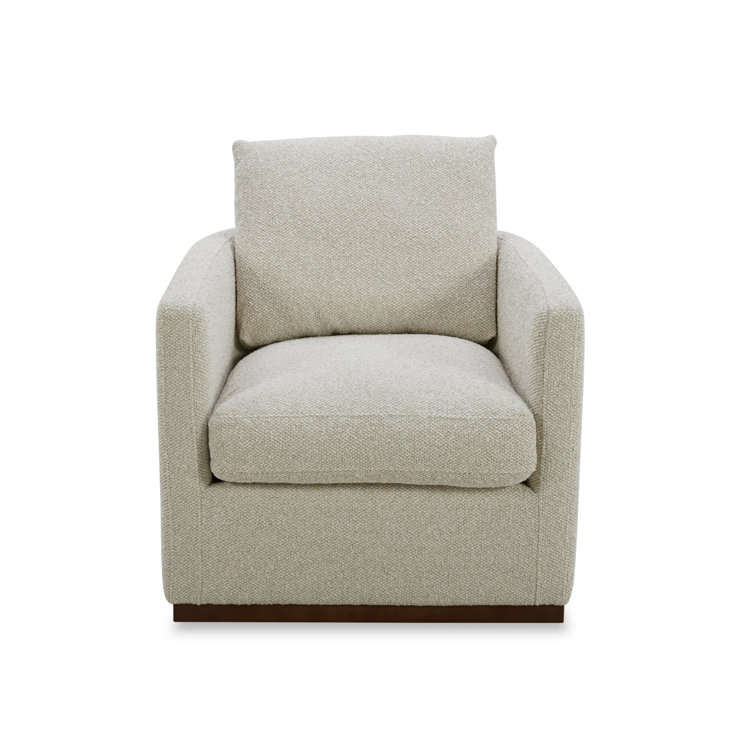 Bellwood Swivel Lounge Chair - 360° Rotating Modern Accent Chair with Tasmin Linen Upholstery for Living Room, Bedroom & Office Comfort