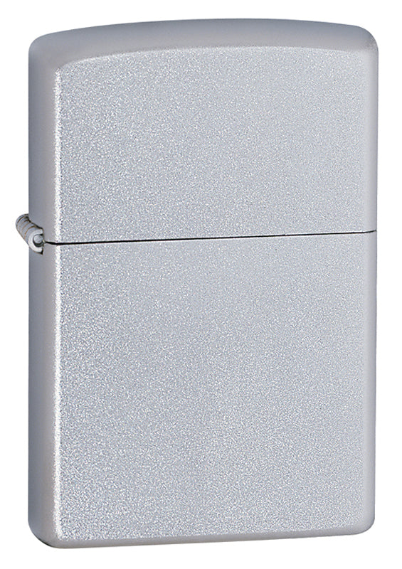 Zippo Satin Chrome Lighter Gift Set - Premium Windproof Refillable Lighter with Fuel & Accessories - Perfect for Camping, Travel & Everyday Carry (EDC)