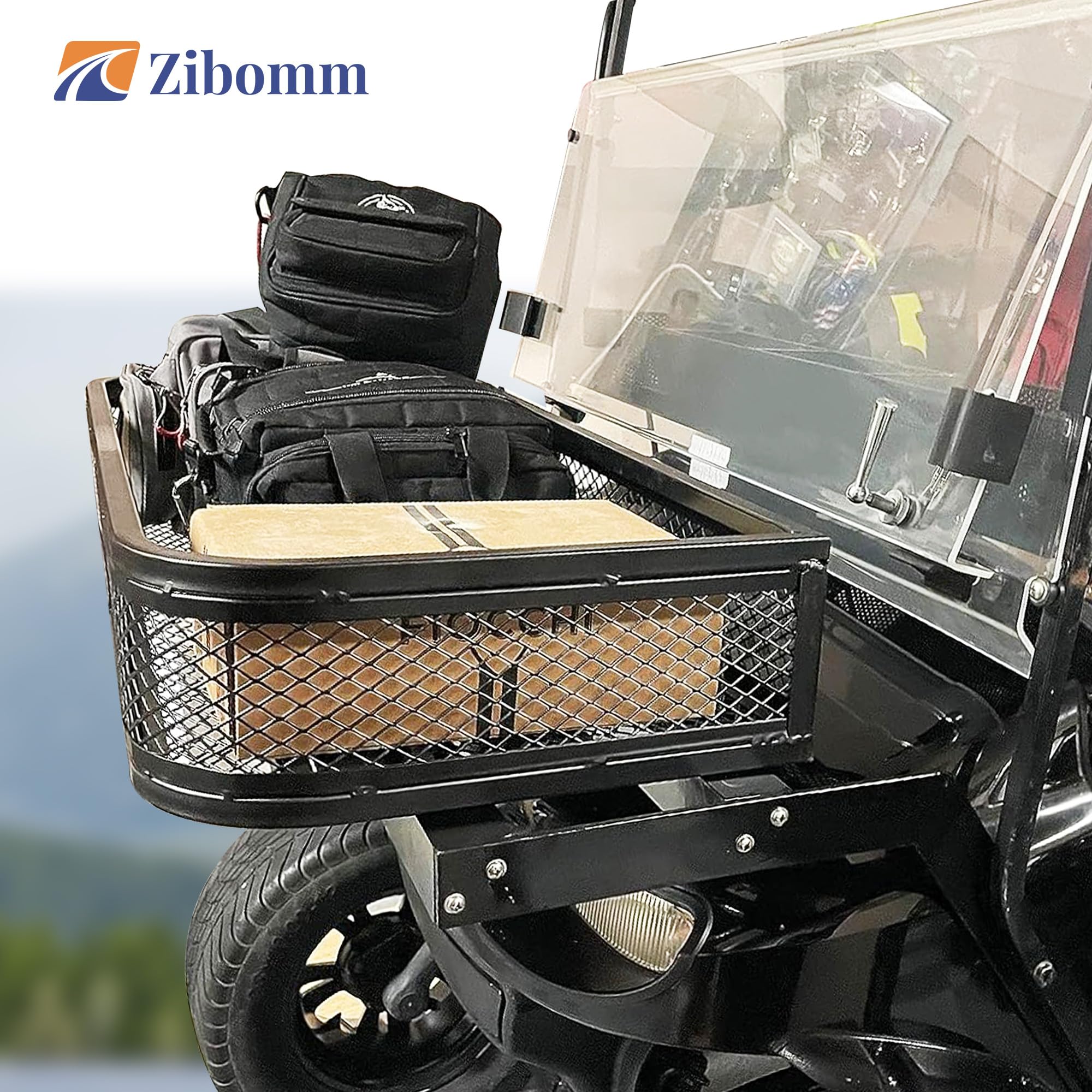 Heavy-Duty Steel ATV Front Basket Rack - 36