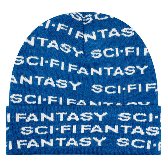 Sci-Fi Fantasy Logo Beanie Hat - Warm Knit Winter Cap for Men & Women - Perfect for Cosplay, Gaming, and Outdoor Adventures