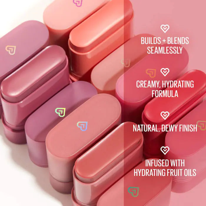 Kaja Dewy Bar Lip & Cheek Balm - Natural Blush & Tint for Lips & Cheeks | Vegan, Cruelty-Free Makeup | Perfect for Everyday Glow & On-The-Go Touch Ups