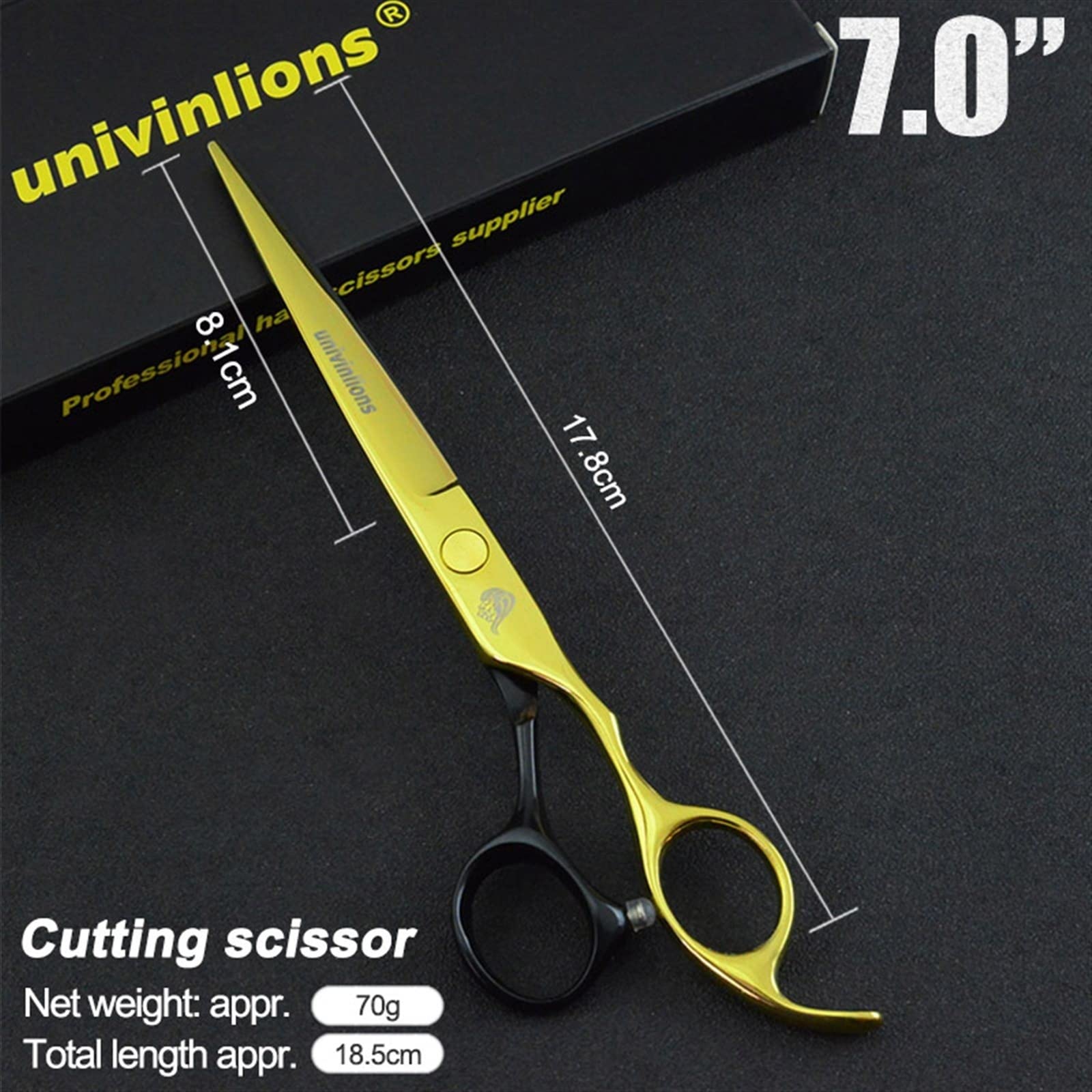 8pcs Pet Grooming Scissors Kit for Dogs & Cats - Hair Clippers & Thinning Shears for Styling