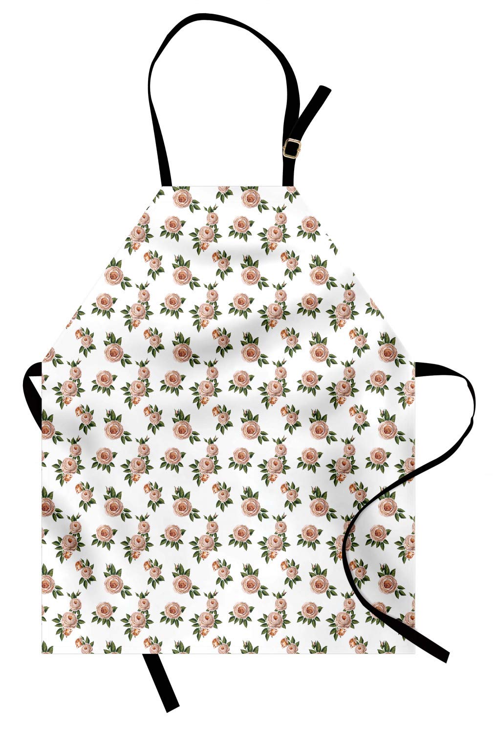 Vintage Rose Apron for Cooking & Gardening - Adjustable Unisex Adult Bib