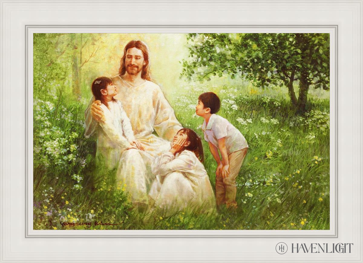Come Unto Me By Yongsung Kim - Inspirational Christian Wall Art for Home & Church Decor - Perfect for Living Room, Bedroom, Office Prayer Space