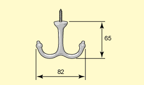 Ankarkrok Jernbolaget No. 5555 Nickel Plated Heavy Duty Hook - Perfect for Marine, Construction & Outdoor Use