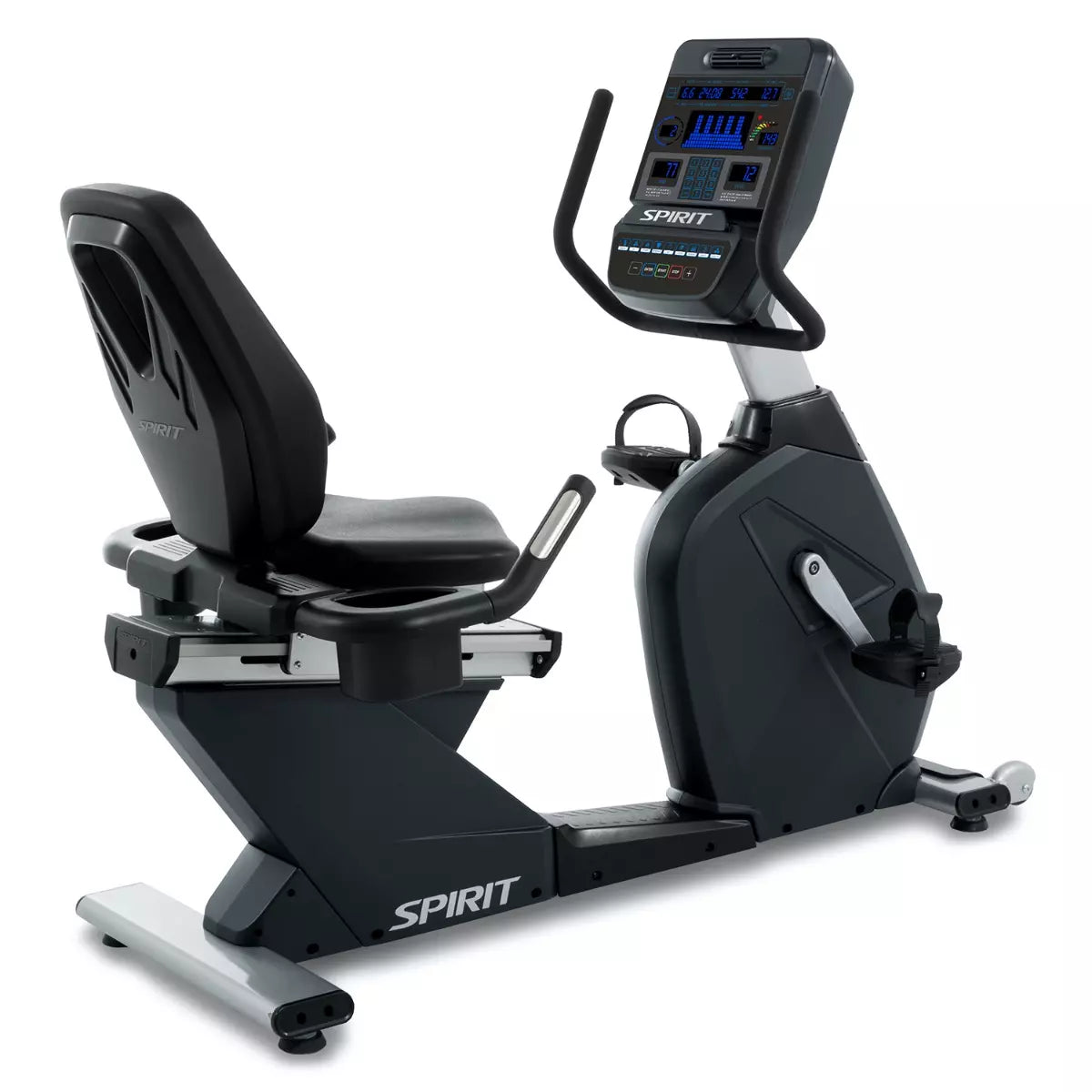 Spirit CR900 Full Commercial Recumbent Exercise Bike for Home & Gym - Low Impact Cardio Workout for Seniors & Rehabilitation