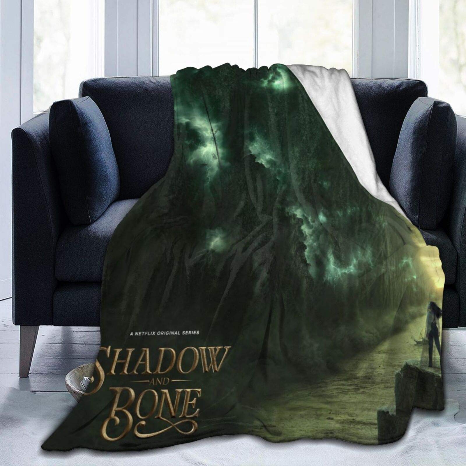 Shadow and Bone Novelty Fleece Throw Blanket - Super Soft & Lightweight Fantasy Book Lover Gift for Adults - Perfect for Reading Nooks, Movie Nights & Cozy Winter Evenings