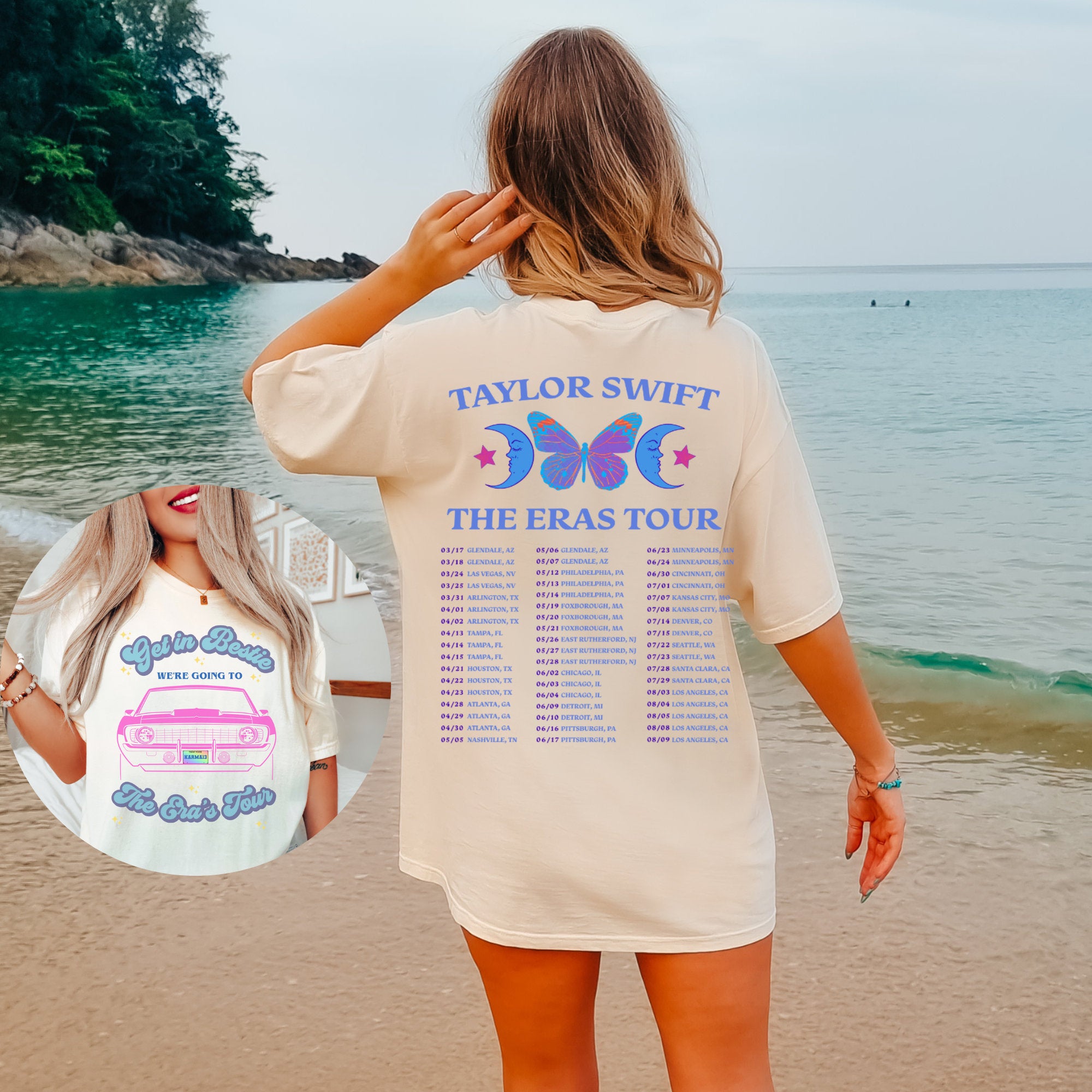Taylor Swift The Eras Tour Vintage T-Shirt - Official Swiftie Merch | Comfort Colors® Concert Tee for Fans & Music Lovers - Perfect for Concerts, Parties & Everyday Wear