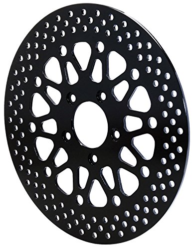 Wilwood Black Front Brake Rotor for 2000-2011 Harley Davidson Motorcycle - High Performance Disc Brake Upgrade for Cruiser & Touring Bikes
