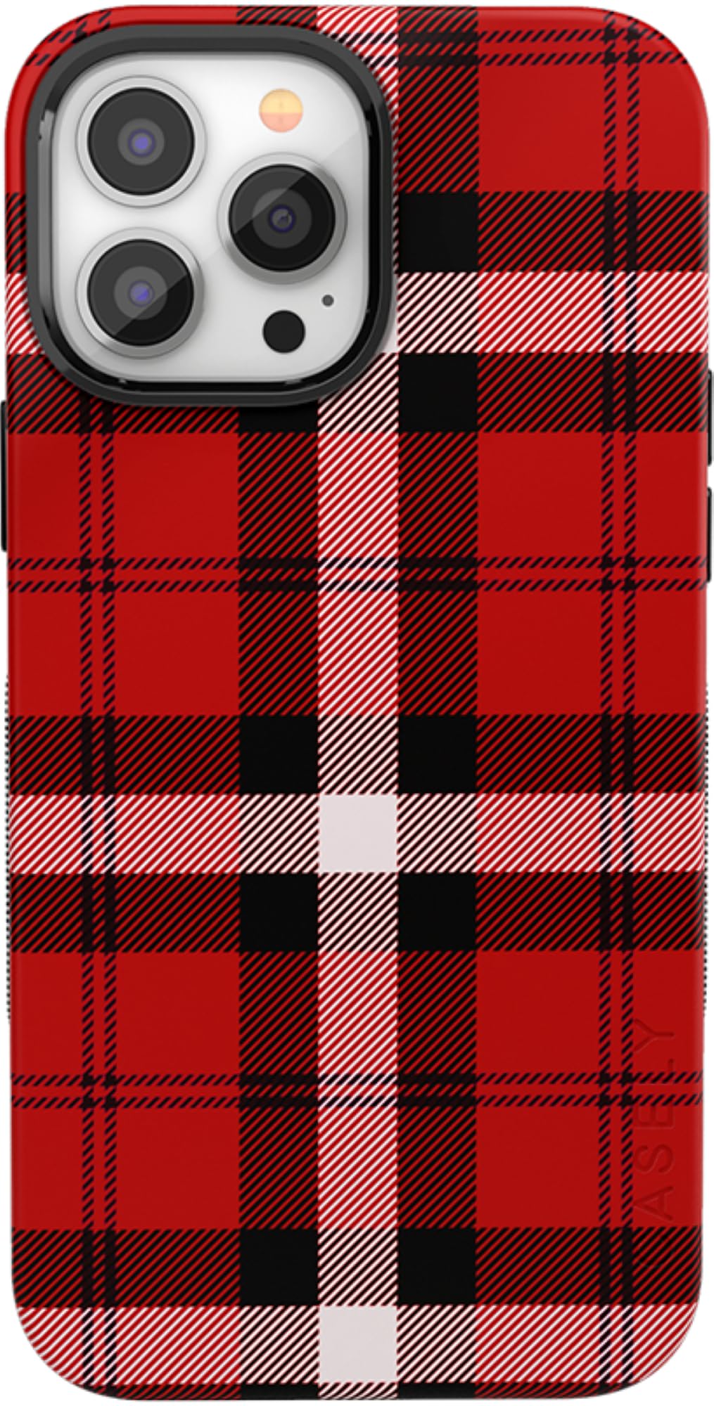 Casely iPhone 13 Pro Max Case with MagSafe Compatibility - Stylish Red Plaid Design for Ultimate Protection | Perfect for Everyday Use, Travel & Work