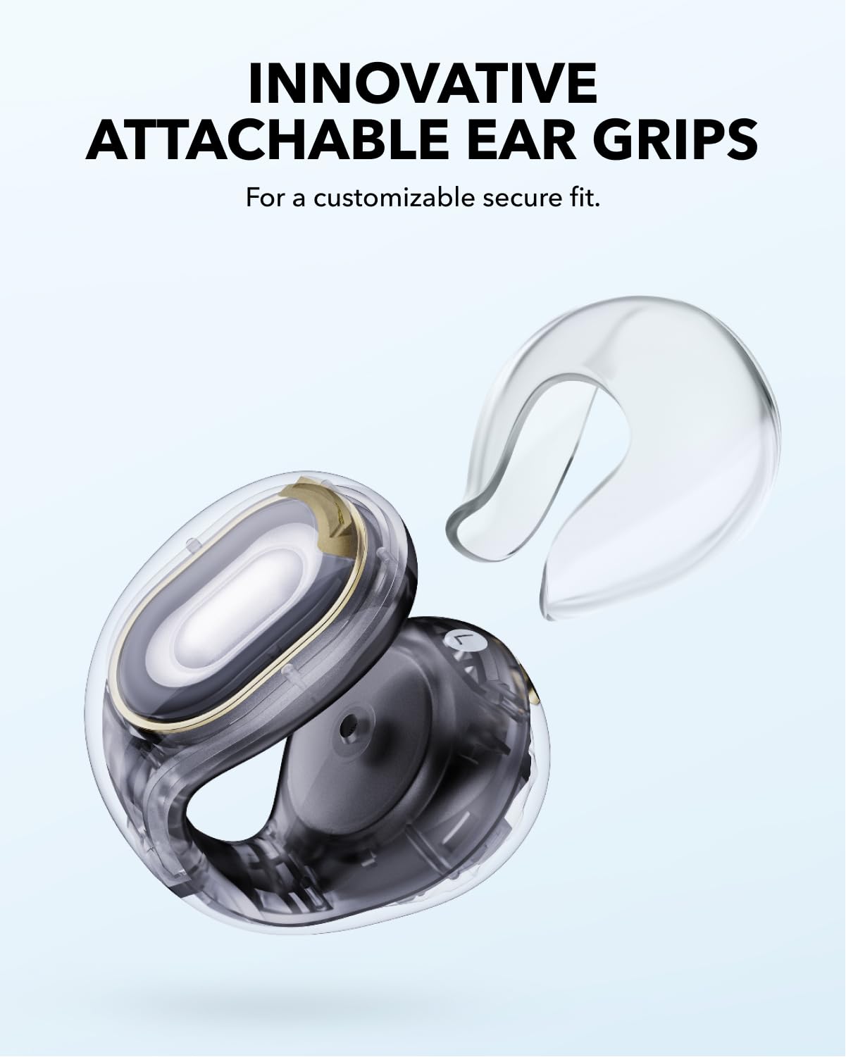 Soundcore AeroFit 2 Open-Ear Bluetooth Headphones by Anker - 42H Playtime, Hi-Res Audio, Rich Bass, Wireless Charging, IP55 Waterproof, AI Clear Calls - Perfect for Running, Gym Workouts & Outdoor Activities