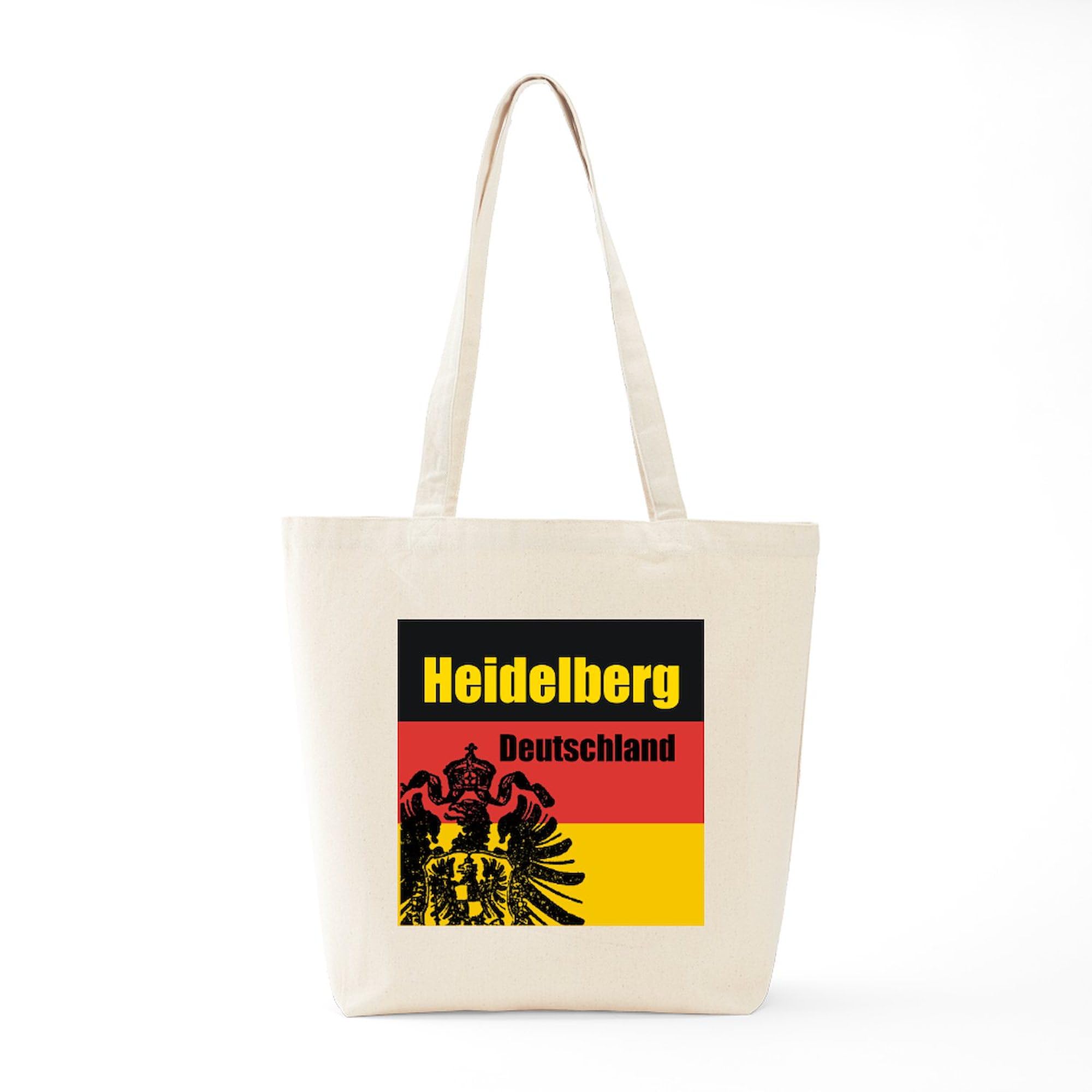 Heidelberg Germany Tote Bag - Natural Canvas Reusable Shopping Bag for Groceries, Beach & Everyday Use