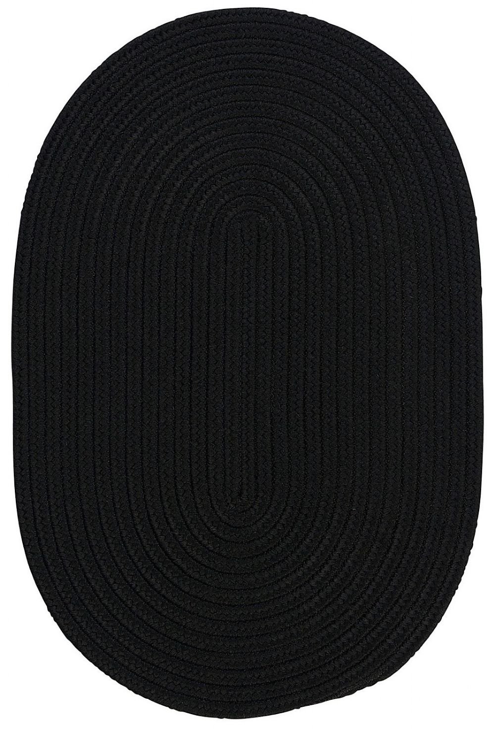 Colonial Mills Boca Raton Black Oval Area Rug 2'x4' - Soft Floor Mat for Living Room, Bedroom & Office Decor