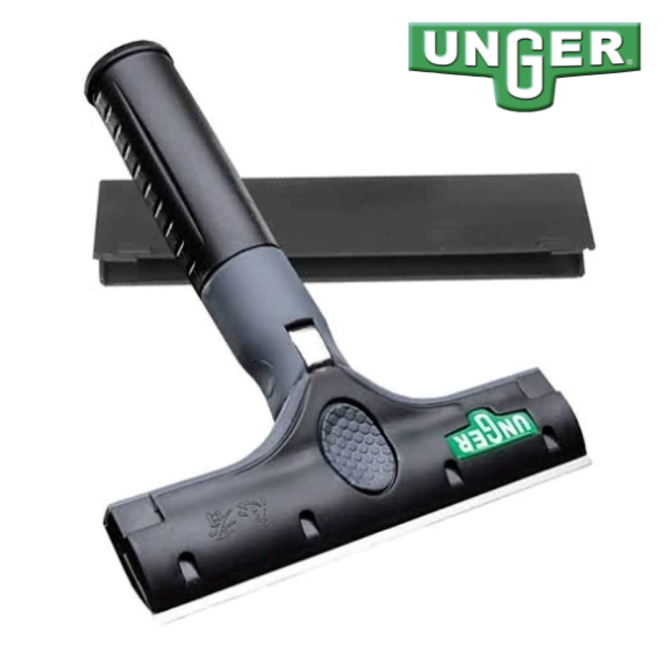 Unger ErgoTec Ninja 6-Inch Window Scraper - Professional Glass Cleaning Tool for Home & Office - Perfect for Windows, Mirrors, and Glass Surfaces