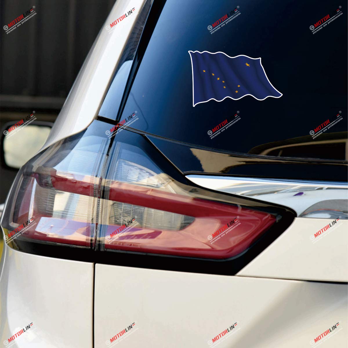 Alaska State AK Flag Vinyl Stickers 4 Pack - 2