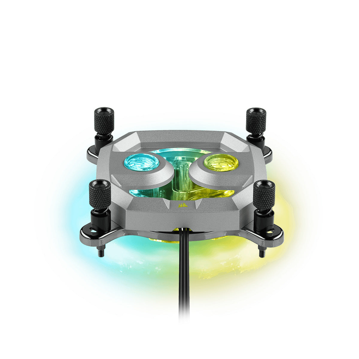 Corsair Hydro X Series XC7 RGB CPU Water Block - Compatible with 1200/AM4 Sockets - Premium Silver Finish - Perfect for Custom PC Liquid Cooling & Gaming Rigs