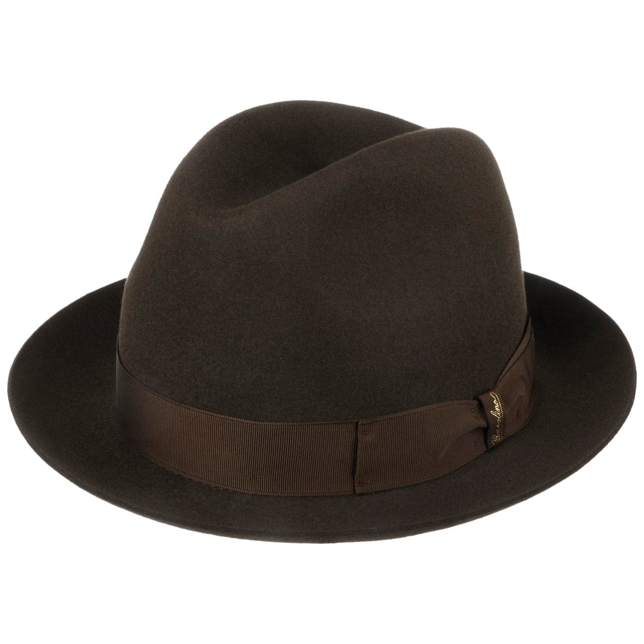 Borsalino Georgio Fur Felt Hat for Men - Classic Winter Fedora with Wide Brim - Perfect for Outdoor Events, Weddings & Cold Weather Fashion