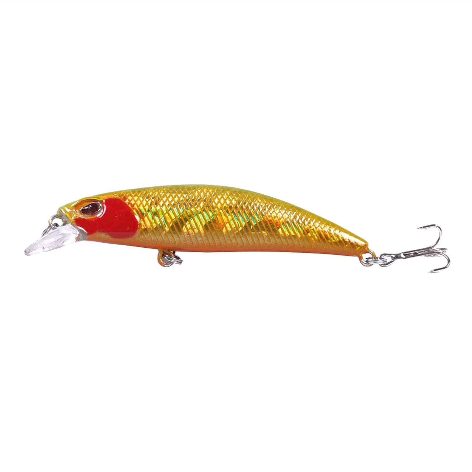 Premium Fishing Crankbait Lure - 4.7/2.7/0.39 Inch Hard Bait Minnow with Attractants - Green Color for Bass, Trout & Freshwater Fishing - Ideal for Casting, Trolling & Ice Fishing Tackle Accessories